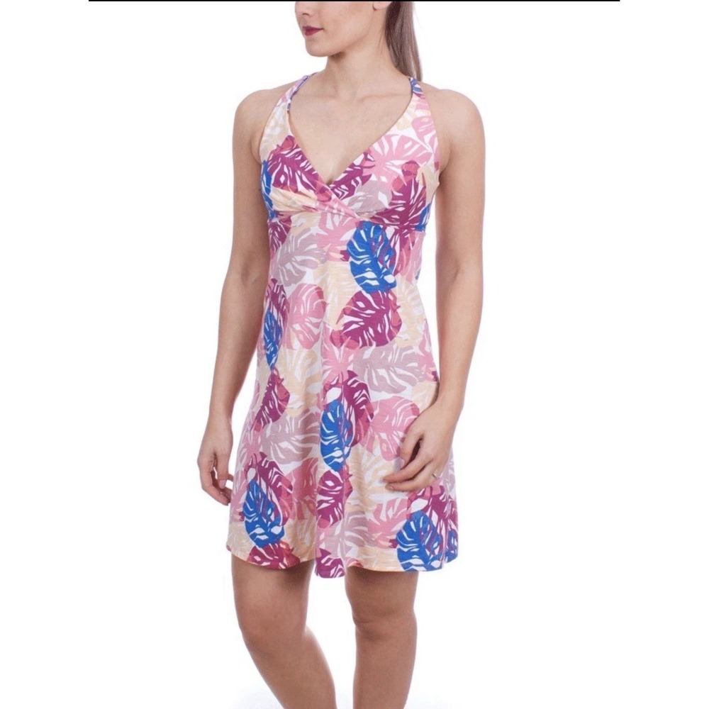 Patagonia Amber Dawn Tank Dress Small Tropical Floral Beach Outdoor Hawaiian